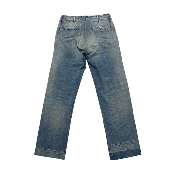 RRL Ralph Lauren Repaired Field Classic Fit Denim - Picture 2 of 11